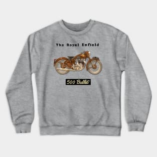 Gorgeous Vintage Royal Enfield 500 Bullet by MotorManiac Crewneck Sweatshirt